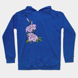 Purple Flowers Hoodie